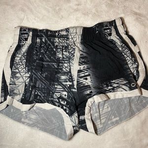 Black white sport lounge shorts